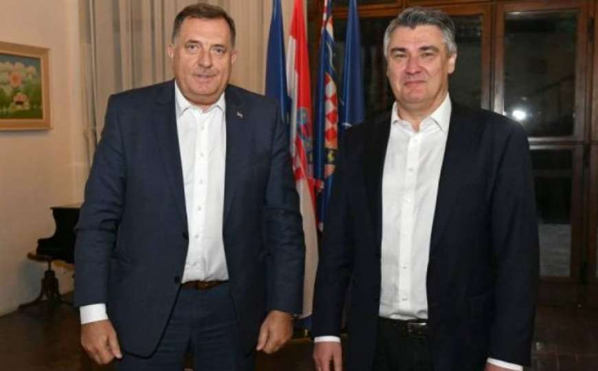 Objavljene prve fotografije susreta Milanovića i Dodika u Zagrebu